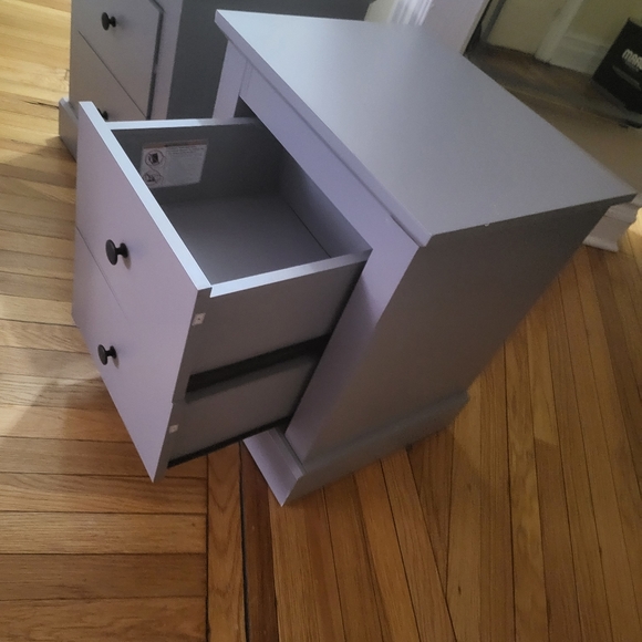 Two nightstand/ Color: Smokey - Picture 7 of 11